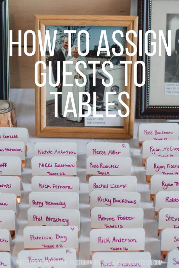 a table topped with lots of place cards next to a framed photo and wooden frame