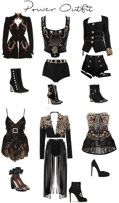 POWER SONG OUTFIT Outfit | ShopLook Blackpink Outfits Stage, Idol Stage Outfits, Stage Outfits Ideas, Preformance Outfits, Mode Kpop, Kpop Fashion Outfits, Performance Outfit, Edgy Outfits, Stage Outfits