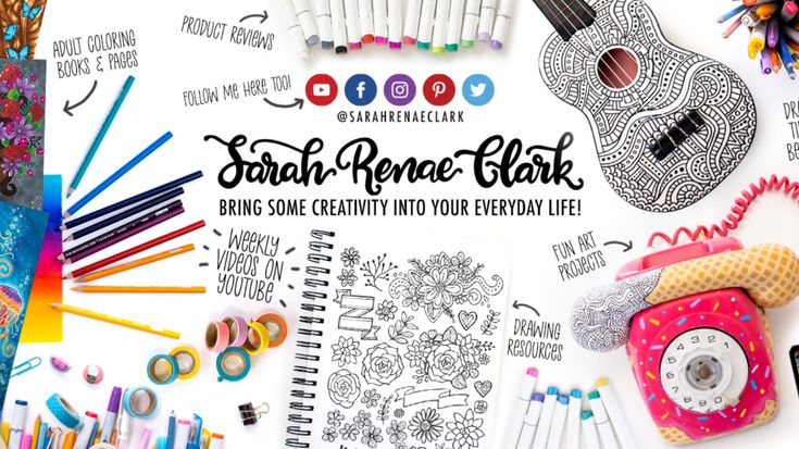 Sarah Renae Clark | Color Inspo, Adult crafts & Coloring Books