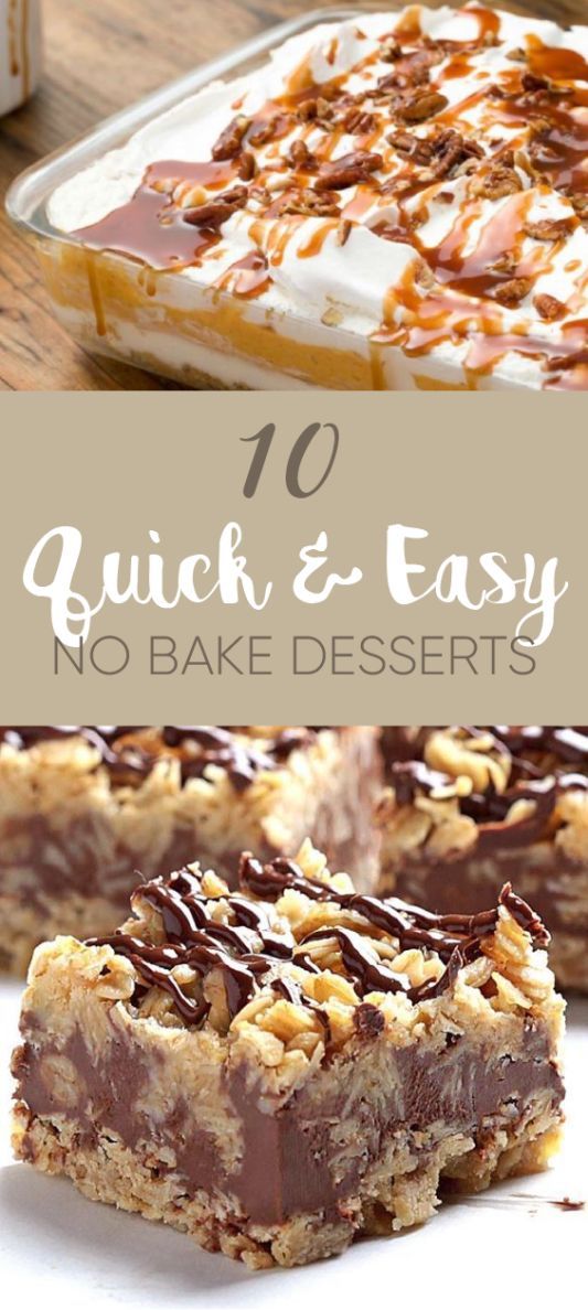 quick and easy no bake desserts