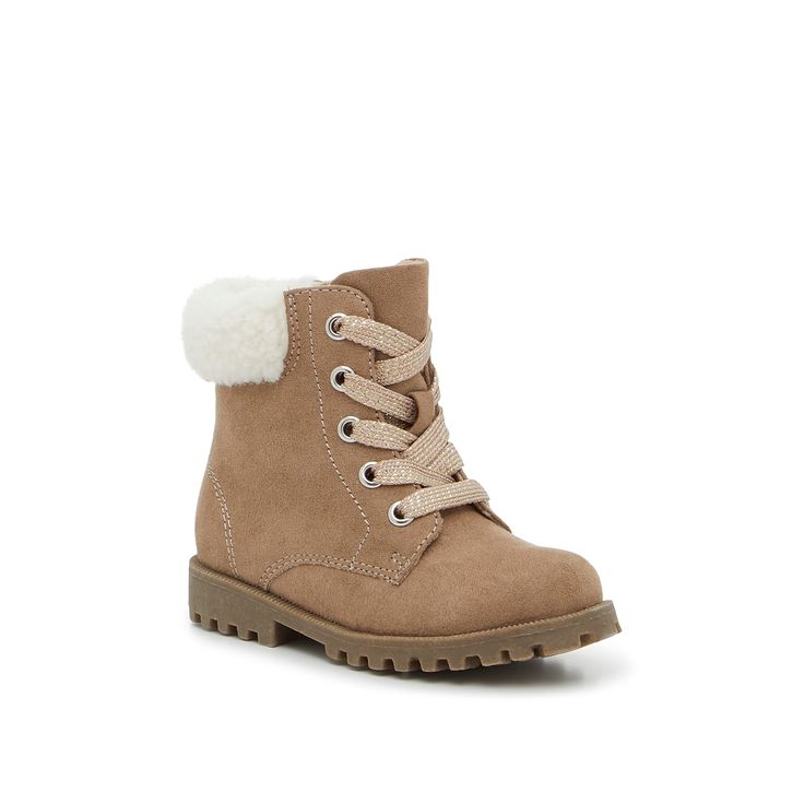 Kelly & Katie-Lil Kayla Combat Boot - Kids' Introduce your kiddo to a new cozy fave! The Lil Kayla combat boot from Kelly & Katie features a military-inspired style, a durable lug sole, and a faux fur detail around the cuff. Not sure which size to order? Click here to check out our Kids’ Measuring Guide! For more helpful tips and sizing FAQs, click here . Lil Kayla, How To Style Combat Boots, Cozy Slippers Boots, Style Combat Boots, Boots For Kids, Shoe Size Chart Kids, Bridal Wedding Shoes, Koolaburra By Ugg, Slippers Cozy