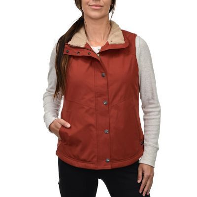 Layer up with the Ridgecut Women's Sherpa-Lined Duck Vest. Designed for comfort and mobility, this stylish vest features a heavyweight sherpa lining that provides warmth and added comfort. There are 3 inside pockets for convenient storage. 4.7 oz. 60% cotton 40% polyester duck is lightweight and durable Lined with 9 oz sherpa, 100% polyester Three inside pockets for convenience Heavy-duty brass front zipper for durability Fleece handwarmer pockets Heavy Duty Metal Snap front Garment is not flame Women's Vests, Womens Sherpa, Tractor Supply, Sherpa Lined, Outerwear Women, Hand Warmers, Womens Vest, Front Zipper, Heavy Duty