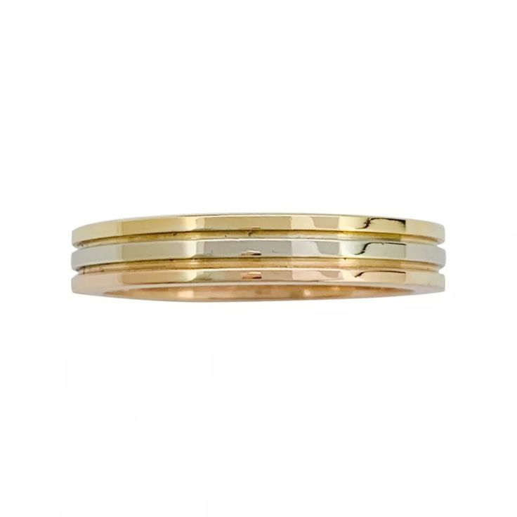 1,200€ An 18K Cartier yellow, white and rose gold wedding ring, "Vendôme Louis Cartier" collection. Cartier Wedding Rings, Cartier Collection, Bracelet Cartier, Cartier Gold, Paris Shopping, Cartier Jewelry, Wedding Rings Rose Gold, Rose Gold Wedding, Gold Wedding Rings