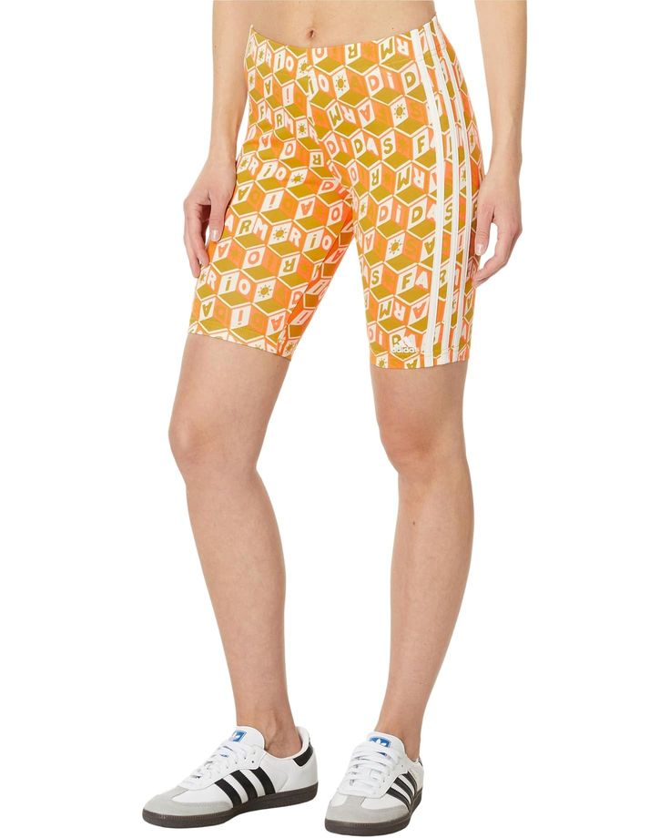 Women's adidas Farm Bike Shorts | Zappos.com Summer Cotton Activewear With Adidas Logo, Adidas Cotton Athletic Shorts, Adidas Logo Cotton Athleisure Shorts, Adidas Logo Cotton Athletic Shorts, Athleisure Adidas Logo Cotton Shorts, Adidas Logo Cotton Shorts For Summer, Spring Adidas Cotton Activewear, Adidas Athleisure Activewear For Summer, Sportswear Shorts With Three Stripes For Spring