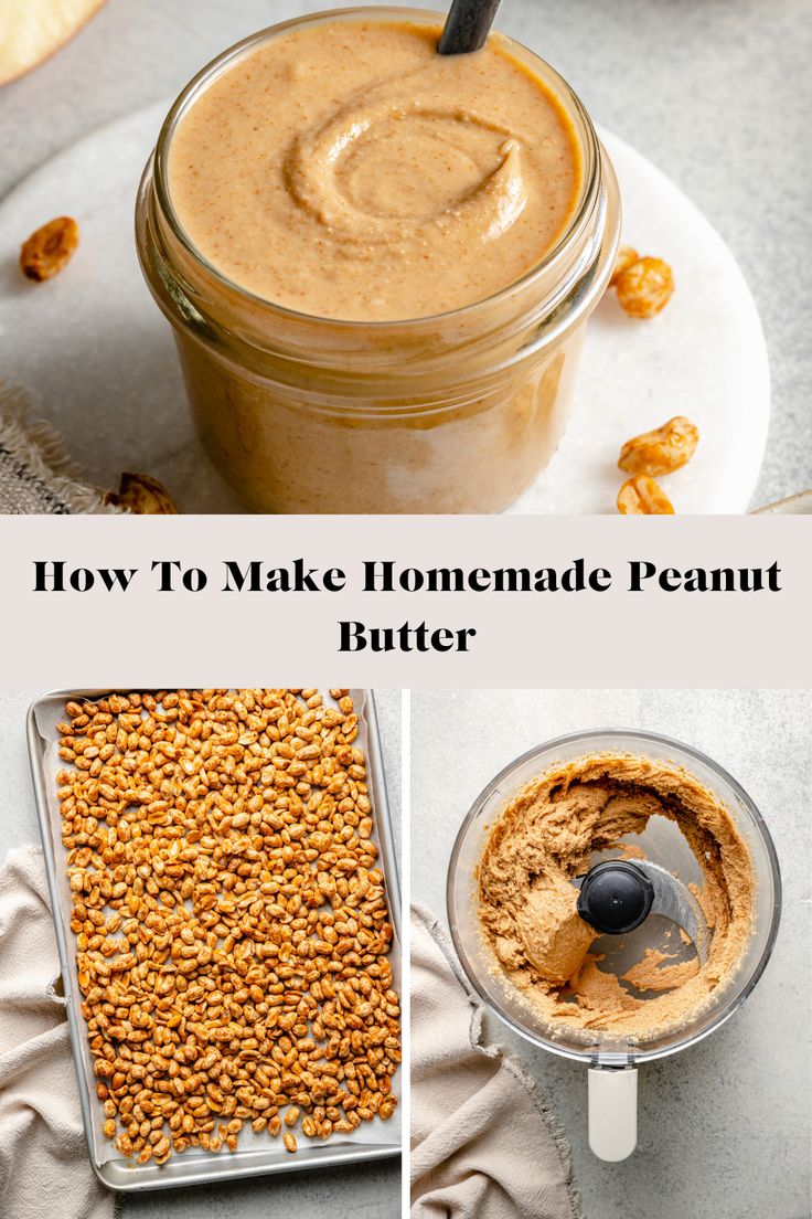 how to make homemade peanut butter