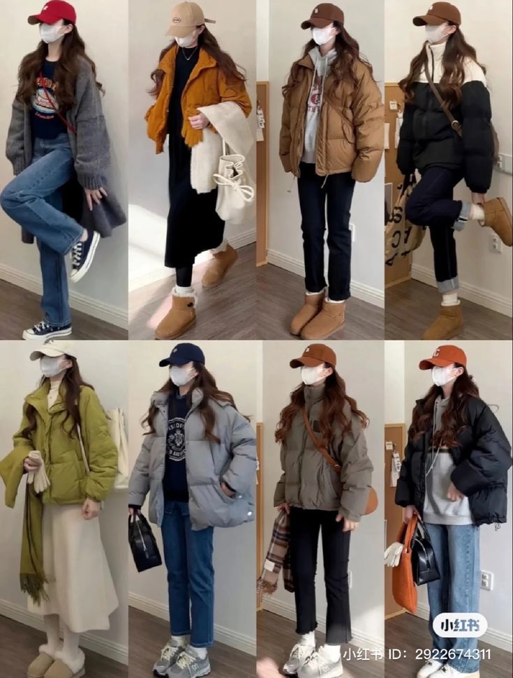 Korea January Outfit, Winter Outfits Cold Korean Style, Winter Cafe Outfits, January Winter Outfits, Winter K Fashion, Tokyo February Outfit, Japan November Outfit Women, Winter Outfits For Japan, Japan Cold Weather Outfit