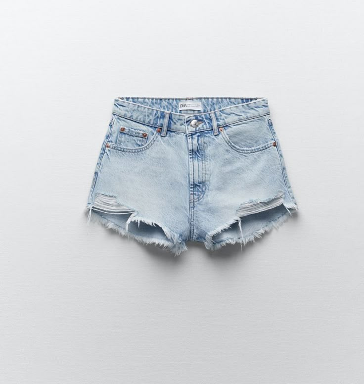 Preppy Denim Shorts, Zara Jean Shorts, Jean Shorts Outfit, Jean Zara, Wishlist Clothes, Casual Preppy Outfits, Zara Shorts, Cute Preppy Outfits, Shorts Outfit