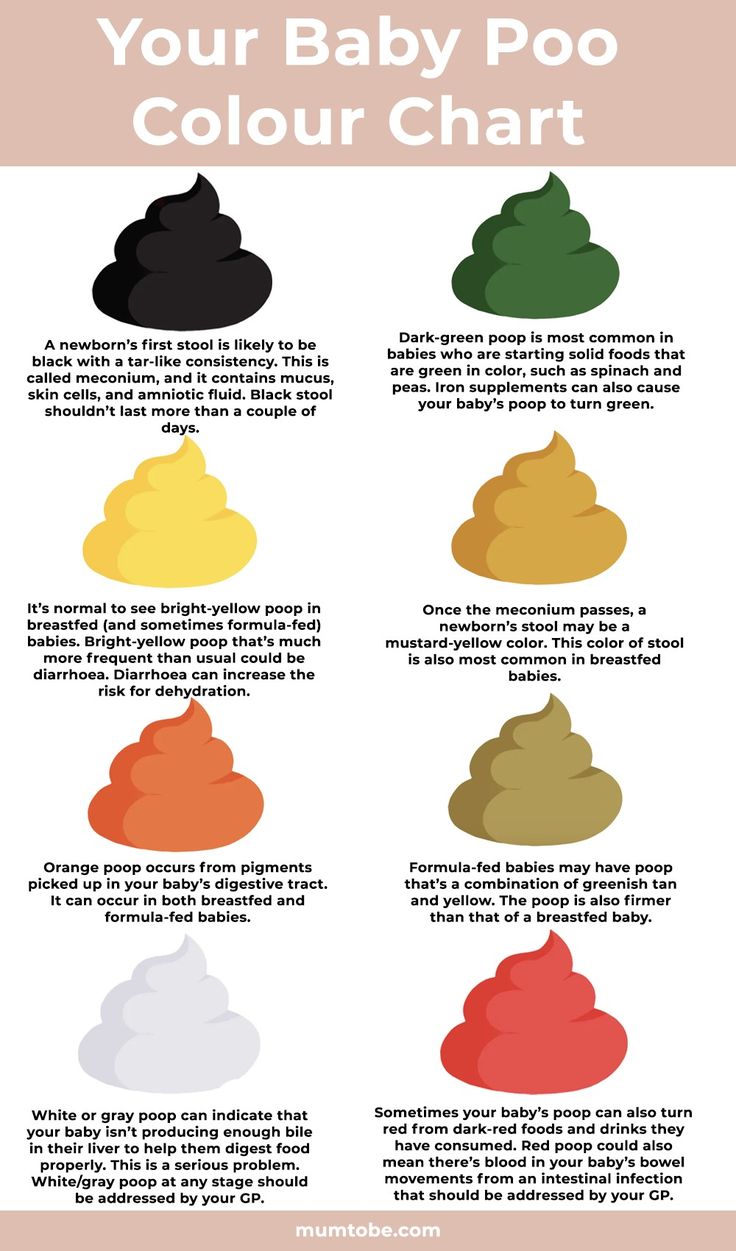 the color chart for your baby poo's hair is shown in this image