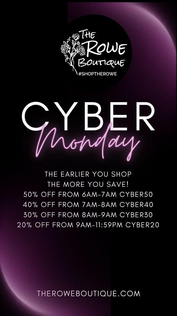 Cyber Monday at The Rowe Boutique. The Earlier you Shop the MORE you SAVE! 50% off from 6am-7am CYBER50 40% off from 7am-8am CYBER40 30% off from 8am-9am CYBER30 20% off from 9am-11:59pm CYBER20 Trendy Outfits Dresses, Neosho Missouri, Holiday Graphic Tees, Holiday 2022, Teal Sweater, Boho Boutique, Outfits Dresses, Concert Looks, Vintage Band