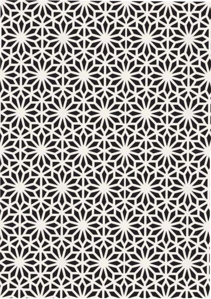 an intricate black and white pattern