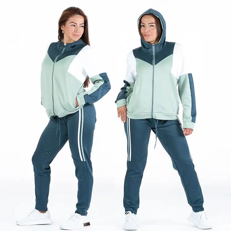 Ladies Tracksuits Women's sports Sweatsuit set is made of 5% spandex, and 95% polyester, soft and comfortable, perfect for spring, fall The zip-up hooded sweatshirt features a high quantity zipper that works well and is easy to wear and take off. 2 front half-kangaroo pockets, are convenient to carry things, like a phone, wallet, keys, and watch. drawstring tie provides additional adjustability. ribbed cuff Sweatpant features an elasticated waistband to provide a comfortable fit. 2 front slant p Sporty Hoodie Tracksuit For Jogging, Sporty Hooded Tracksuit For Jogging, Sporty Tracksuit With Hoodie For Jogging, Sportswear Tracksuit With Hoodie, Hooded Athleisure Activewear With Zipper Closure, Sportswear Tracksuit With Hoodie For Sports, Sporty Green Winter Tracksuit, Green Long Sleeve Athleisure Tracksuit, Hooded Fleece Tracksuit With Stretch