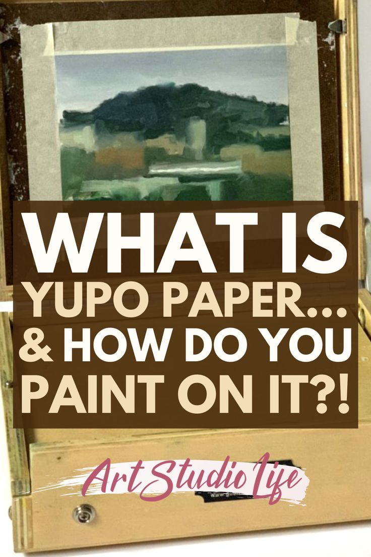 what is yupo paper and how do you paint on it? art studio life