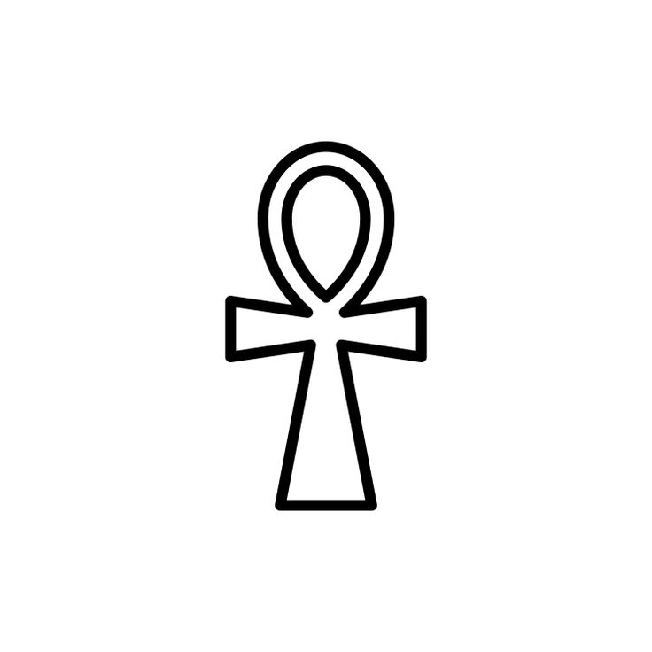 an egyptian symbol on a white background