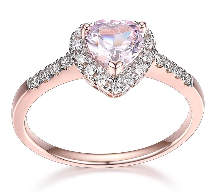 Celebrate love and elegance with this 14k rose gold-plated sterling silver ring. This exquisite piece combines the romantic hue of created pink sapphires with the brilliant sparkle of lab-grown diamonds, set in a heart-shaped design that's sure to capture hearts. From LuxLab. Valentine's Day Rose Gold Heart Ring With Halo Setting, Rose Gold Cubic Zirconia Diamond Ring For Valentine's Day, Pink Heart Cut Diamond Ring With Accents, Pink Heart Cut Diamond Accented Heart Ring, Pink Heart Cut Diamond Accented Ring, Pink Heart Cut Ring With Diamond Accents, Valentine's Day Rose Gold Cubic Zirconia Diamond Ring, Valentine's Day Rose Gold Heart Ring With Prong Setting, Pink Heart Ring With Halo Setting In Fine Jewelry