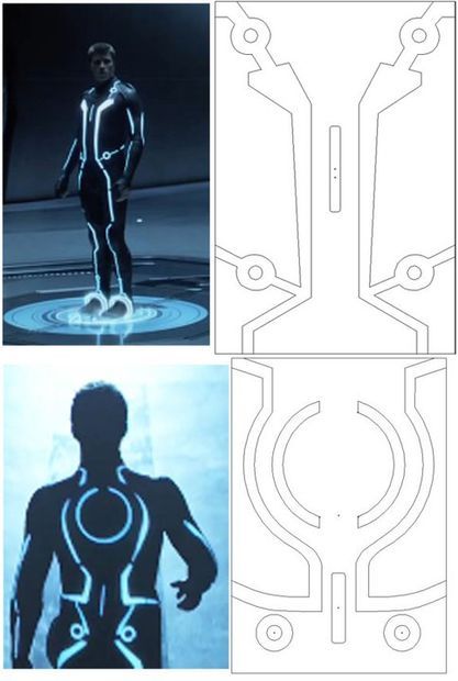 three different images of the same person in front of an object, and one with circles on it