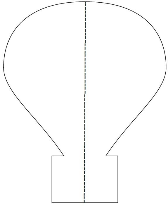 the shape of an object with lines going through it