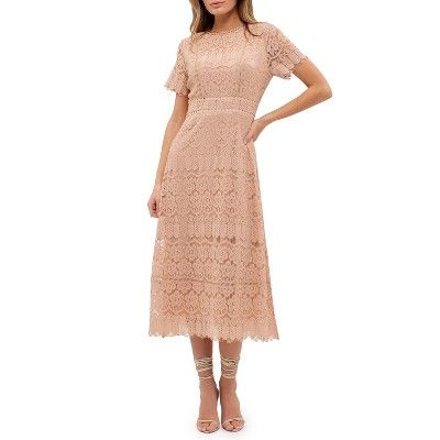 Read reviews and buy August Sky Women's Scalloped Floral Lace Overlay Midi Dress, Light Khaki, Small at Target. Choose from contactless Same Day Delivery, Drive Up and more. Tea Length Scalloped Lace Dress, Scalloped Lace Tea-length Dress, Evening Midi Dress With Delicate Lace, Midi Length Lace Dress With Lace Patchwork, Feminine Lace Midi Dress With Lace Sleeves, Lace Patchwork Midi Length Dress, Spring Midi Lace Dress, Spring Lace Midi Dress, Spring Midi Dress With Lace Patchwork