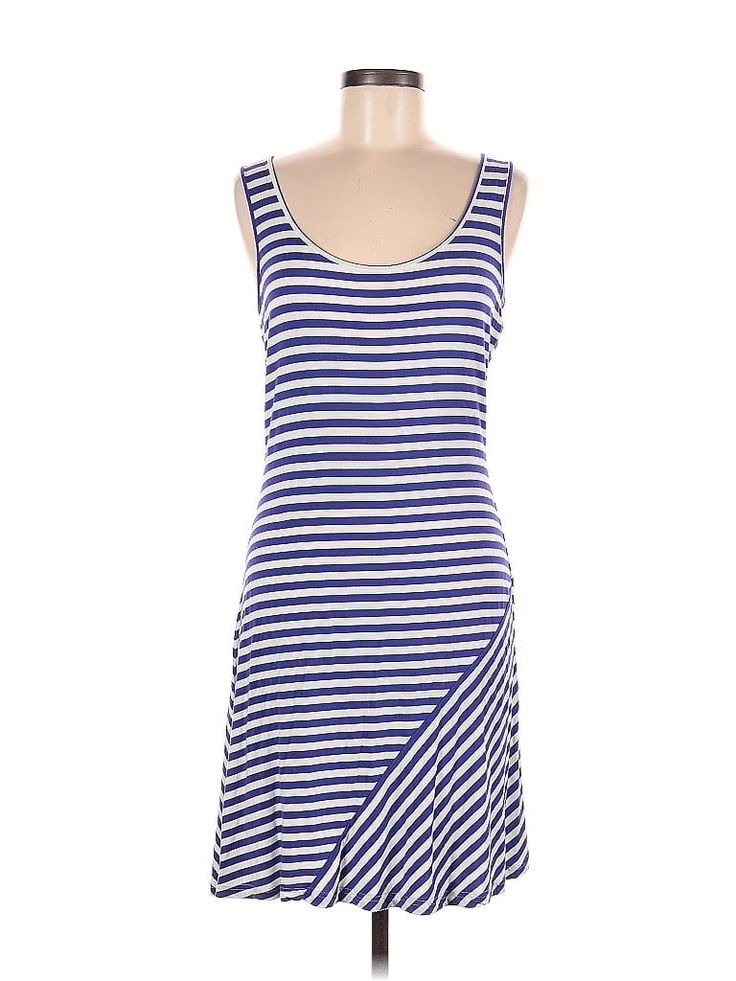 Calvin Klein Casual Dress Size: 6 Blue Dresses - used. 95% RAYON, 5% SPANDEX, Scoop Neck, Stripes, Short, Sleeveless | Calvin Klein Casual Dress: Blue Stripes Dresses - Used - Size 6 Affordable Blue Dresses By Tommy Hilfiger, Blue Casual Dress, Blue Striped Dress, Blue Dress Casual, Klein Blue, Calvin Klein Dress, Dress Blue, Casual Dresses For Women, Blue Stripes