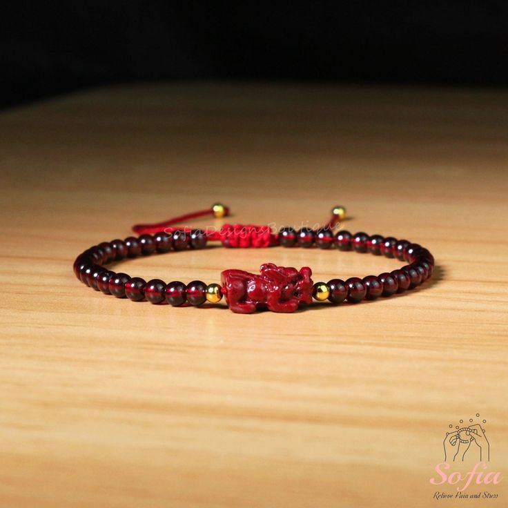 This red garnet dainty bracelet is fun and easy to wear and match with any outfit. They can express your style, mood, or personality in a subtle and charming way. It is perfect for anyone who loves minimalist style, natural stones. It is a unique and meaningful gift for yourself or someone special. You can wear it by itself or mix it with other bracelets for a fun and trendy look. If you have a large demand of the stone beads or bracelets, please feel free to contact us for details. - Material : Adjustable Spiritual Garnet Jewelry, Elegant Red Bracelets For Good Luck, Adjustable Burgundy Round Bead Bracelets, Adjustable Garnet Bracelets Gift, Adjustable Garnet Bracelet Gift, Adjustable Garnet Bracelet As Gift, Adjustable Garnet Jewelry For Gift, Adjustable Garnet Jewelry As A Gift, Adjustable Red Hand-strung Crystal Bracelet