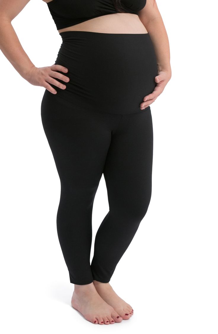 An ultra-high waistband goes all the way over the bump, allowing these supersoft leggings to support your shape all pregnancy and postpartum. The knit is soft yet durable, engineered for a smooth fit that's comfortable and stylish. Style Name:Kindred Bravely Louisa Ultra Over The Bump Maternity Leggings. Style Number: 6209569. Fitted Bump Friendly Leggings, Bump Friendly Fitted Leggings, Bump-friendly Yoga Pants For Pilates, Maternity Stretch Leggings, Maternity Bump Friendly Fitted Leggings, Bump Friendly Black Leggings For Pilates, Black Bump Friendly Leggings For Pilates, Stretch Maternity Bottoms Bump Friendly, Black Stretch Nursing-friendly Bottoms