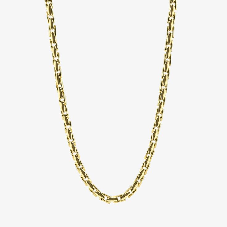 Plain Gold Link Necklace Luxury Yellow Gold Necklace For Formal Occasions, Gold Plated Oval Link Necklace For Formal Occasion, Oval Gold Chain Necklaces For Formal Occasions, Formal Gold Plated Oval Link Necklace, Luxury Formal Necklaces With Polished Finish, Luxury Necklaces With Polished Finish For Formal Occasions, Formal Oval Gold Chain Necklaces, Formal Oval Necklaces With Gold Chain, Elegant 14k Gold Oval Chain Necklace