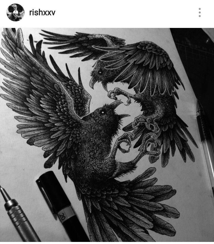 Cool Space Tattoos, Space Tattoo Ideas, Rabe Tattoo, Crow Tattoo Design, Space Tattoos, Crow Tattoo, Norse Tattoo, Nordic Tattoo, Raven Tattoo