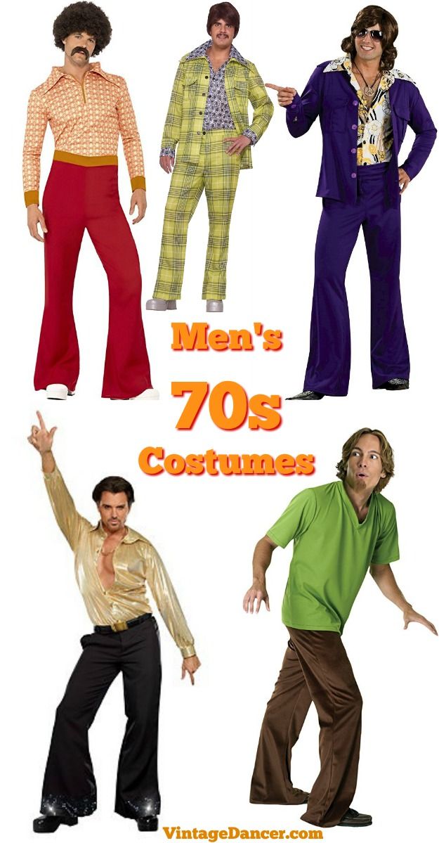 men's 70s costumes from the seventies are easy to sew and can be worn in any style