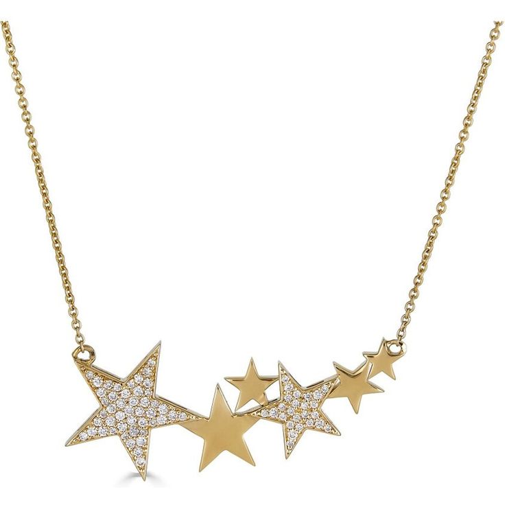 Sofer Jewelry - Multi Diamond Star Necklace in 14K Yellow Gold Luxury Yellow Gold Star-shaped Jewelry, Luxury Yellow Gold Star Necklace, Luxury White Gold Star Necklace, Celestial Diamond Necklace For Formal Occasions, Celestial Diamond Necklaces For Formal Occasions, Celestial Style Diamond Necklace For Formal Occasions, Star-shaped Diamond White Necklace For Anniversary, Elegant Star Jewelry With Vvs Clarity, Celestial Style Necklace With Single Cut Diamonds For Anniversary