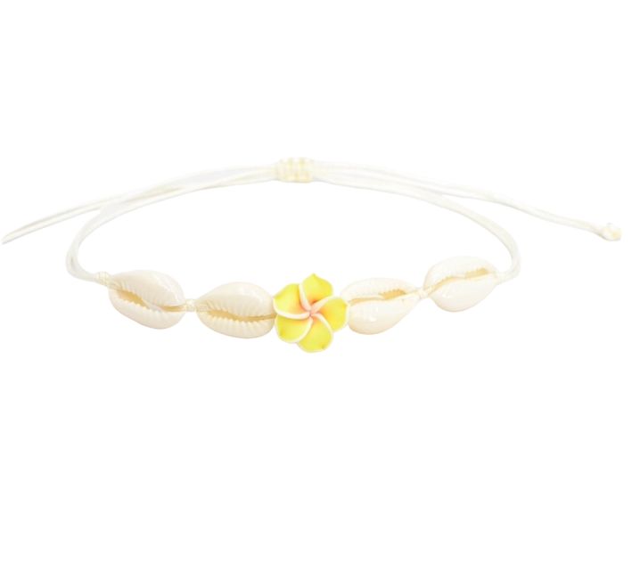 Flower & Sea Shell Beads Anklet Embrace the beauty of the beach with our Flower & Sea Shell Beads Anklet. This charming anklet combines delicate floral beads and sea shells to create a whimsical, seaside-inspired accessory. Material: Shells, Beads This anklet features an intricate design of flower and sea shell beads, perfect for adding a touch of nature to your look. Ideal for beach outings, summer festivals, or everyday wear, it brings a playful and vibrant touch to your ensemble. Bohemian Flower Bracelets For Vacation, Flower Shaped Beaded Bracelets For Beach, Adjustable Flower Beaded Bracelets For Beach, Bohemian Flower Shaped Beaded Bracelets For Beach, Bohemian Flower Charm Jewelry For Beach, Bohemian Flower Beaded Bracelets For Beach, Bohemian Flower-shaped Beaded Bracelets For Beach, Flower Shaped Bracelets For Beach, Summer Beach Jewelry With Flower Shape