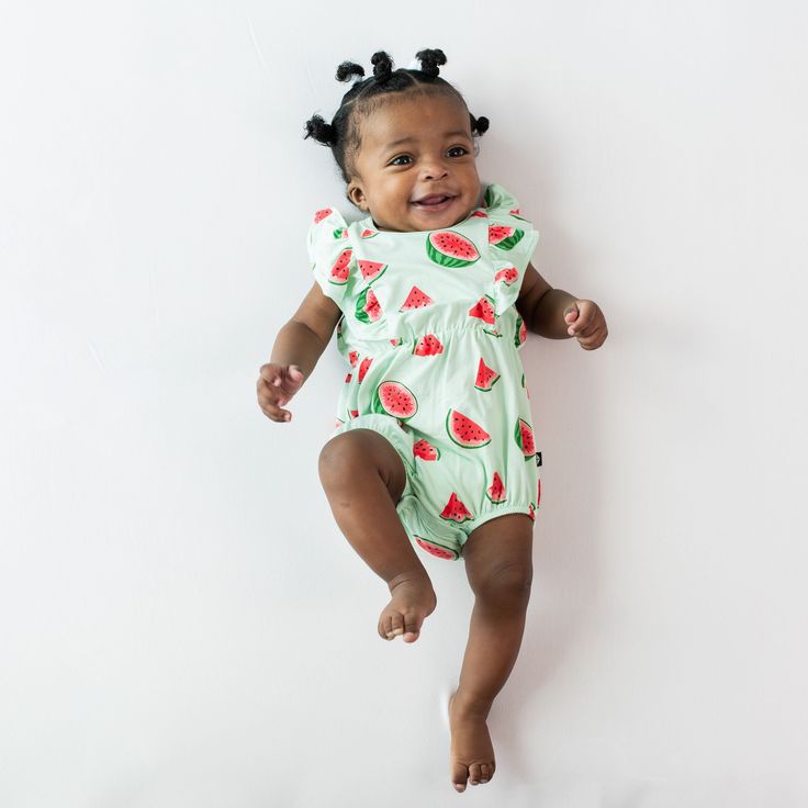 Our hearts are aflutter for this classic bubble romper that’s as cute as can be. Flutter sleeve details add the sweetest touch, while the bubble silhouette creates an adorable all-in-one outfit. Crafted from soft, stretchy bamboo, this lightweight romper keeps little ones cool and comfortable throughout the warmer months. 97% Rayon made from Bamboo, 3% Spandex Flutter sleeves Inseam snap closures Single snap closure at the back Bubble silhouette Bubble Silhouette, Baby Bubble Romper, Baby Bubble, Baby Sleeping Bag, The Bubble, Bubble Romper, Baby Grows, Flutter Sleeves, Sleeve Detail