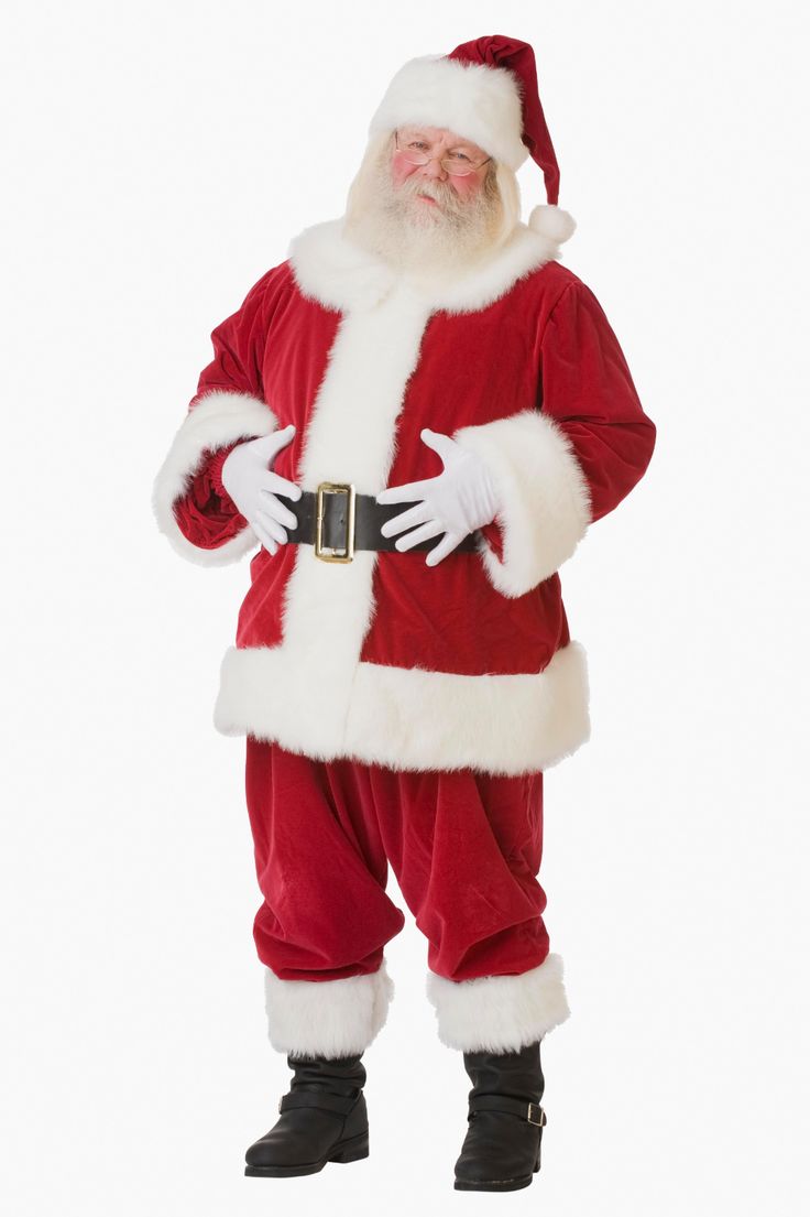 a santa clause figurine holding a christmas tree ornament in his hand