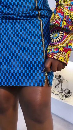 Ladies African Dresses Ankara, Daviva Ankara Styles, Lastest Style For Ankara Short Gown 2022, Skirt With Zipper In Front Outfit, Trending Ankara Gowns For Ladies Classy, Lunch Party Dress Ideas, Ankara 3yards Style, Winter Ankara Outfits, 20u Design For Women