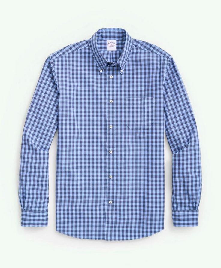 Our new Friday Shirt is cut in a cotton poplin washed for softness and a vintage look to give you that Friday feeling every day of the week. With a slightly relaxed fit and signature Brooks Brothers details like the Original Polo Button Down collar we invented and 6-Pleat Shirring® at the cuff, this versatile shirt looks great tucked or untucked, pressed or a little rumpled..Polo Button Down Collar.Barrel Cuff.100% Cotton.Machine was according to care instructions for best results..Imported.Our Casual Gingham Cotton Flannel Shirt, Gingham Cotton Shirt For Business Casual, Cotton Gingham Shirt For Business Casual, Business Casual Gingham Cotton Shirt, Classic Spring Flannel Shirt For Everyday, Business Casual Plaid Cotton Flannel Shirt, Plaid Cotton Flannel Shirt For Business Casual, Summer Cotton Flannel Shirt For Everyday, Cotton Gingham Tops For Everyday