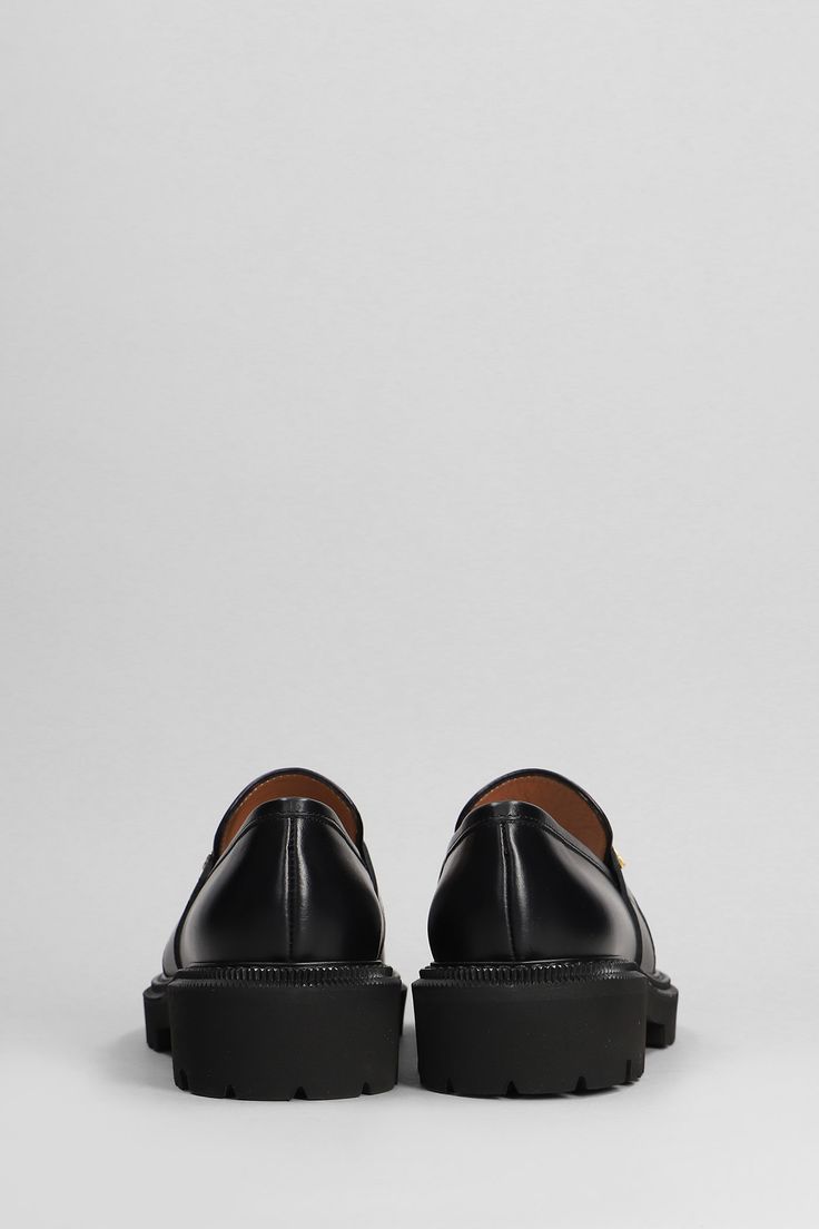 Loafers in black leather, almond toe, stitching detail, rubber outsole, heel 4. 5cm, 100% leather, Made in Italy Calf Leather Pointed Toe Slip-ons For Work, Business Slip-ons With Stitched Sole In Calf Leather, Black Calf Leather Loafers With Leather Footbed, Black Calf Leather Tassel Loafers For Galas, Leather Slip-ons With Almond Toe For Office, Black Leather Tassel Loafers With Textured Sole, Black Calf Leather Loafers With Rubber Sole, Black Calf Leather Loafers With Stitched Sole, Formal Platform Loafers With Rubber Sole In Calf Leather