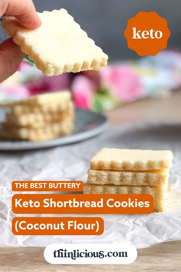 the best buttery keto shortbread cookies coconut flour