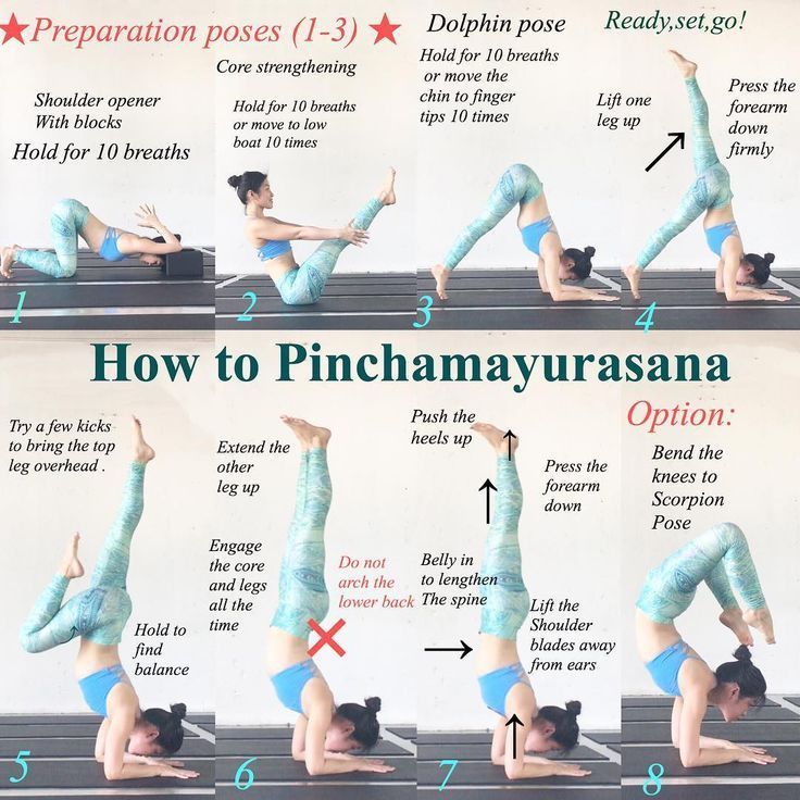 the instructions for how to do an acrobatic yoga pose