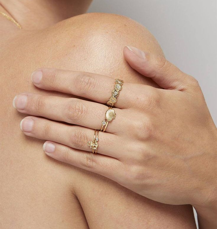 Helen's Scallop Shell Stacking Ring lovingly crafted in New York. Made With Solid 14k Gold. Size: US 6, 7. Gift Wrapped. Free Express Shipping. 14k Gold Rings With Diamond Cut Open Band, 14k Gold Open Band Ring With Diamond Cut, Heirloom Stackable Open Band Jewelry, 14k Gold Stackable Ring, 14k Gold Stackable Open Band Jewelry, Stackable 14k Gold Jewelry With Open Band, Yellow Gold Stackable Oval Jewelry, Oval Yellow Gold Stackable Jewelry, Oval Stackable Yellow Gold Jewelry