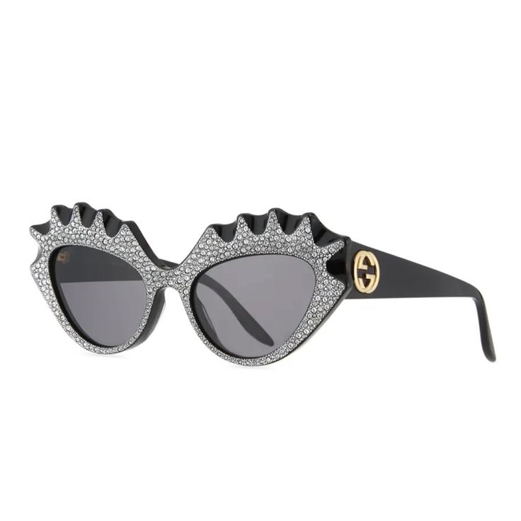 Brand New Gucci Hollywood Forever Black Bling Sunglasses Gg0781s 003. Comes With Signature Soft Velvet Case And Dust Cloth. This Is A Stunner And A Statement Piece. Final Sales. Please Ask All Questions Before Purchasing. Fast Shipping From Smoke Free Home. Designer Sunglasses With Mirrored Lenses For Parties, Designer Party Sunglasses With Mirrored Lenses, Designer Cat Eye Sunglasses For Parties, Designer Cat Eye Sunglasses For Party, Designer Cat Eye Party Sunglasses, Designer Cat Eye Sunglasses With Mirrored Lenses For Party, Designer Party Sunglasses With Glass Lenses, Elegant Silver Cat Eye Sunglasses For Party, Silver Glamorous Ladies' Sunglasses