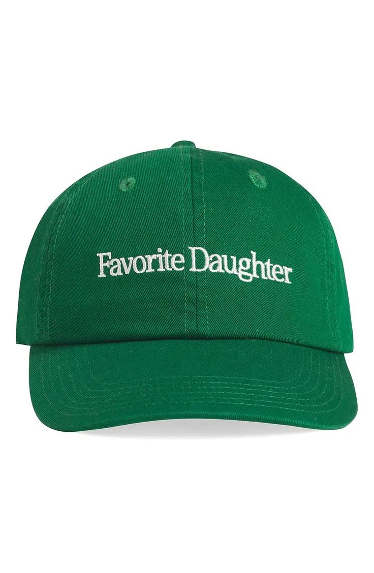 Favorite Daughter Classic Logo Cotton Twill Baseball Cap | Nordstrom Coastal Boutique, Men Home Decor, Logo Baseball, Rollerball Perfume, Favorite Daughter, Closet Essentials, Fragrance Design, Fabric Gift Bags, Classic Logo