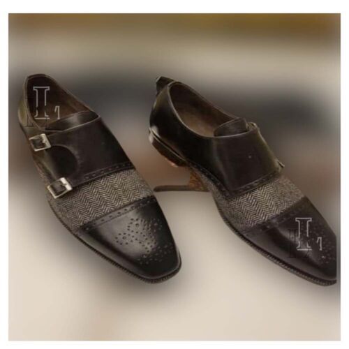 Handmade leather shoes in Pakistan, available in various sizes, are perfect for formal occasions, featuring two-tone oxfords, tassel loafers shoes #handmadeleathershoes #formalshoes #mensfashion #shopsmall #CapToe #RoundToe #Dress #Pakistan Black Wingtip Monk Strap Shoes With Rubber Sole, Black Monk Strap Shoes With Wingtip And Rubber Sole, Black Brogue Detailed Monk Strap Closed Toe Shoes, Black Monk Strap Wingtip Shoes With Brogue Detailing, Black Monk Strap Shoes With Brogue Detailing, Black Wingtip Monk Strap Shoes With Brogue Detailing, Black Monk Strap Shoes With Leather Sole And Wingtip, Black Wingtip Monk Strap Shoes For Semi-formal Occasions, Black Monk Strap Shoes With Brogue Detailing For Business