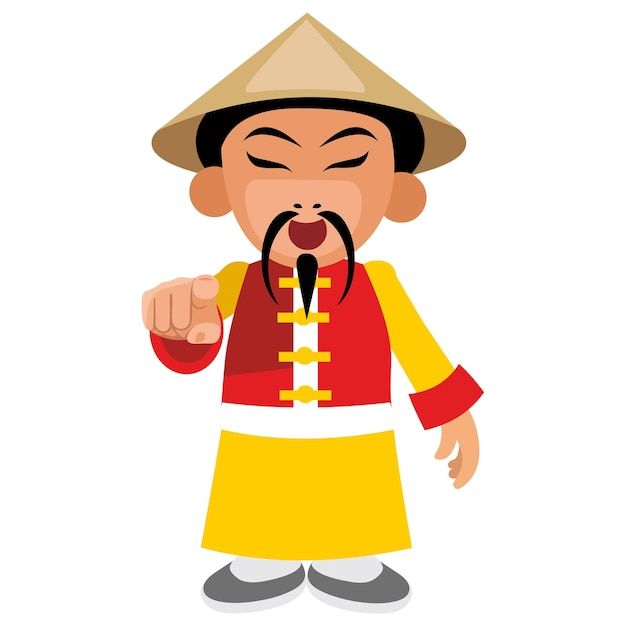 Character chinese man in traditional clo... | Premium Vector #Freepik #vector #traditional-clothes #cartoon-people #flat #people-illustration Chinese People Illustration, Chinese Outfits Men, Chinese Illustration Art, Chinese Cartoon Characters, Chinese Man Art, Chinese Character Art, China Cartoon, Vietnamese Men, Men Drawing