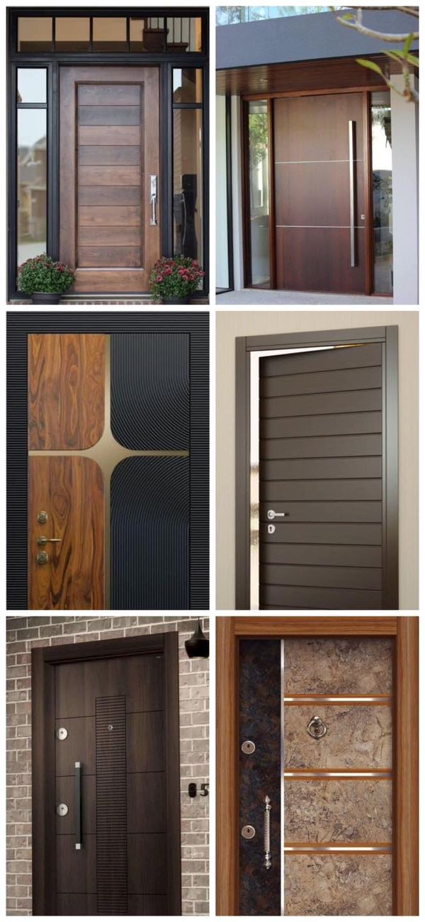 different types of doors and windows are shown in this collage with the same image