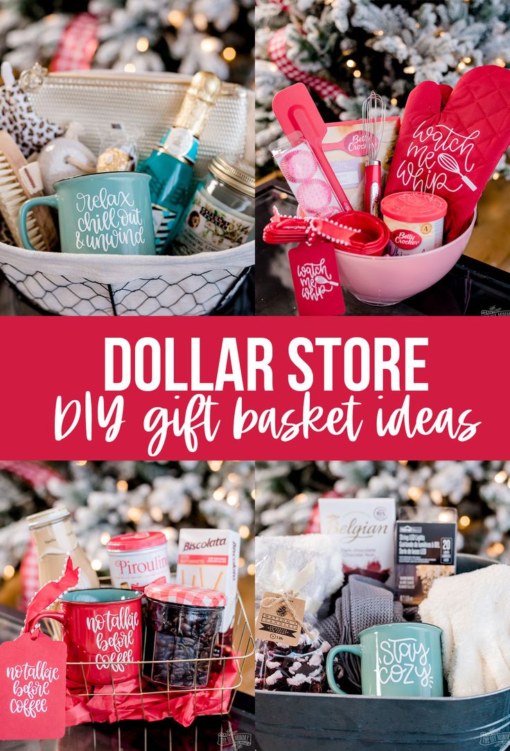 dollar store gift basket ideas for christmas