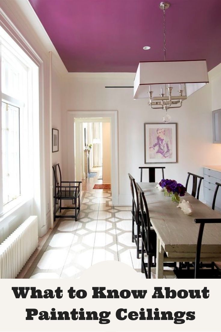 what to know about painting ceilings in the kitchen or dining room? here are some tips on how to do it