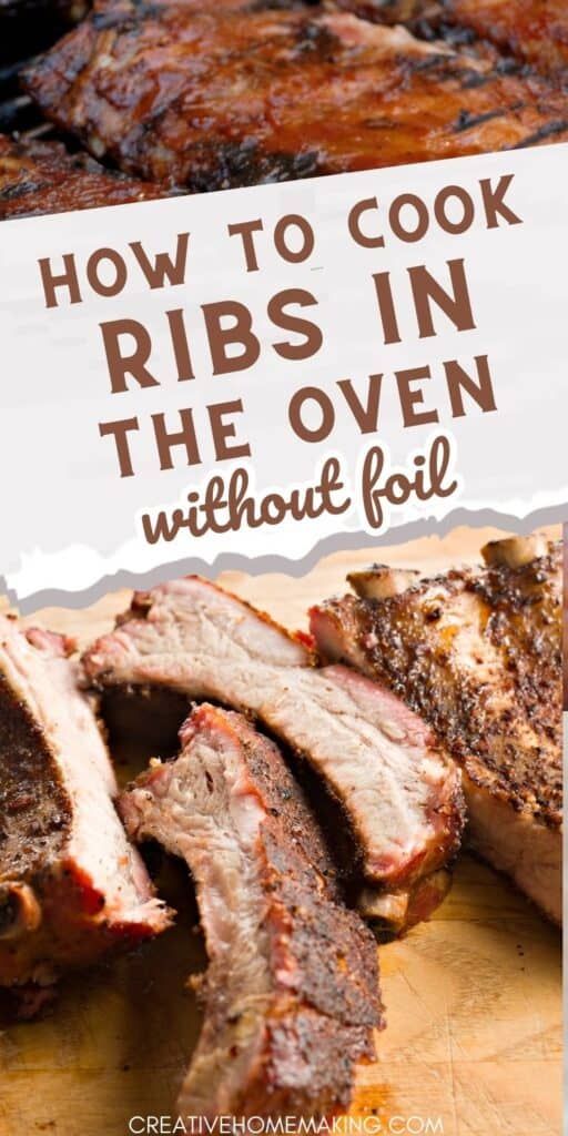 how to cook ribs in the oven without foil