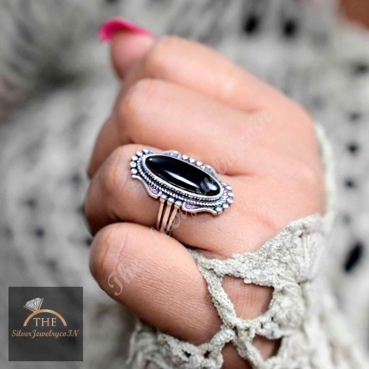 》Description 《 Boho Black tourmaline Ring, Mother's day gift, Statement Sterling Silver Ring for Women, Bohemian Jewelry, Boho Simple Ring with Stone 》D E T A I L S《 ✦Stone :- tourmaline  ✦Stone Size:-7x21 MM  ✦Stone Shape:- Oval ✦Stone Type:- Natural ✦Metal:-  Silver ✦Purty:- 925 Sterling Silver ✦Weight:- 6 Gram (Approx) ✦Ring Size:- All Size Available 》A B O U T S T O N E《 Black tourmaline can be a powerful stone both physically and emotionally. The physical benefits include improved circulati Bohemian Stackable Rings With Natural Stones For Gift, Bohemian Amethyst Ring As Gift, Bohemian Style Toe Ring Jewelry For Gifts, Black Bohemian Gemstone Jewelry, Bohemian Amethyst Ring, Black Bohemian Rings With Gemstone, Bohemian Gemstone Stackable Rings For Anniversary, Bohemian Amethyst Ring With Natural Stones, Black Bohemian Gemstone Rings