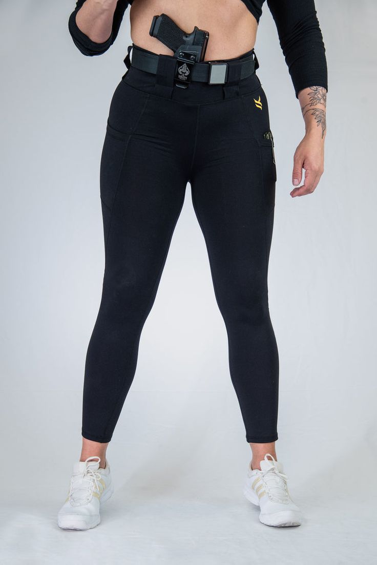 EDC Leggings 2.0 - High Rise, Curvy, Black – Vakandi Apparel Functional Mid-rise Fitted Leggings, Functional Tight Mid-rise Bottoms, Functional Fitted Leggings For Streetwear, High Rise Moisture-wicking Tight Bottoms, High Rise Fitted Moisture-wicking Pants, Moisture-wicking High Rise Tight Bottoms, Moisture-wicking Fitted High-rise Pants, Moisture-wicking High Rise Fitted Pants, Tight Elastane Activewear For Streetwear