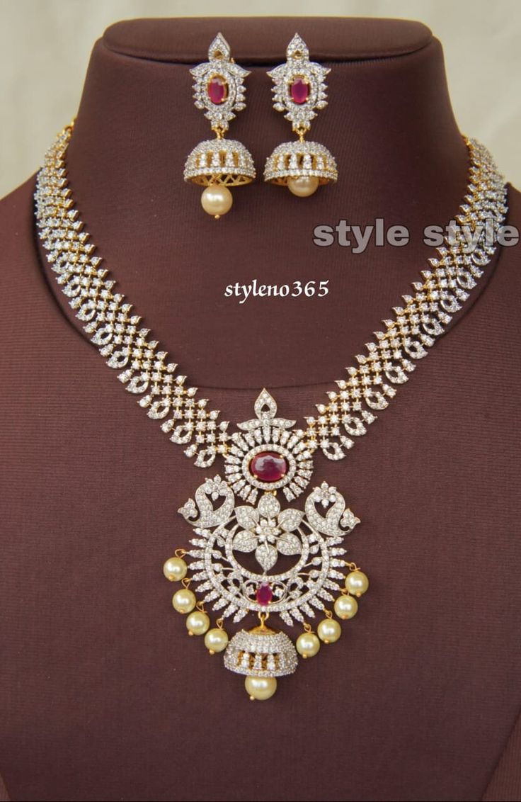 Indian Wedding Diamond Necklace with Earring set, CZ American Diamond Crystal bead Necklace High Silver Tone, Gift for her, Elegant Statement Necklace  What's in it for you Necklace Set with 1 Pair of Earrings  # No Skin Issue # @You Won't go Wrong with this Beautiful Necklace@ Product Description: Make a bold and elegant statement with our exquisite Red Diamond Necklace with Earring Set. This stunning jewelry ensemble features a captivating CZ American Diamond Crystal bead necklace in a high si Elegant Statement Necklace, Unique Wedding Jewelry, Wedding Diamond, Bridal Choker, Diamond Necklace Set, Crystal Bead Necklace, Red Diamond, American Diamond, Wedding Jewelry Sets