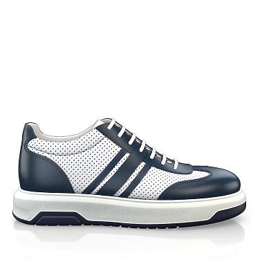 Men`s Sneakers 43802 | Girotti Sporty Navy Sneakers With Stitched Sole, Custom Navy Low-top Sneakers With Abzorb Midsole, Leather Golf Shoes With White Rubber Sole, Navy Custom Sneakers With Contrast Sole And Round Toe, Leather Golf Shoes With Rubber Sole, Navy Low-top Custom Sneakers With Cushioned Midsole, Blue Low-top Leather Walking Shoes, Blue Sneakers With Stitched Sole And Round Toe, Blue Leather Low-top Walking Shoes