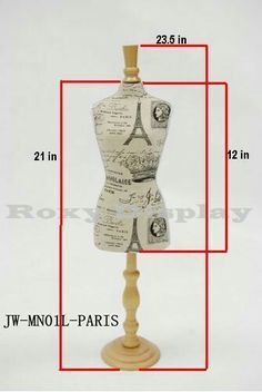 a mannequin is shown with the measurements for it